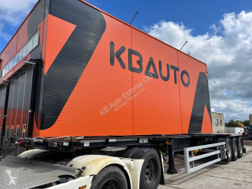 Semi remorque porte containers