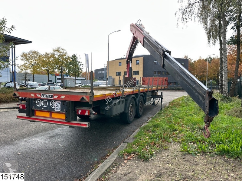 Semitrailer Lecitrailer open laadbak Fassi, Remote