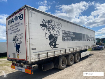 Semitrailer skjutbara ridåer (flexibla skjutbara sidoväggar) Krone