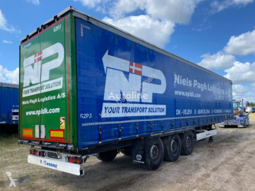 Semitrailer skjutbara ridåer (flexibla skjutbara sidoväggar) Krone