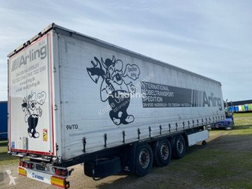 Semitrailer skjutbara ridåer (flexibla skjutbara sidoväggar) Krone