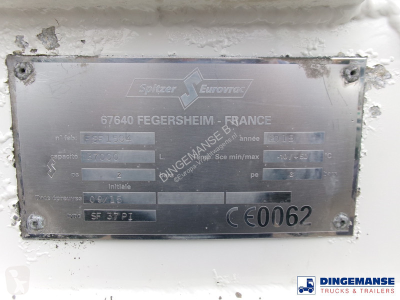 Semiremorca Spitzer Powder tank alu 37 m3 / 1 comp