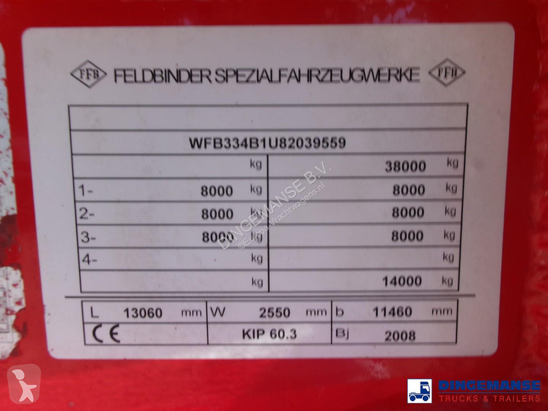 Feldbinder Powder tank alu (tipping) 60 m3...