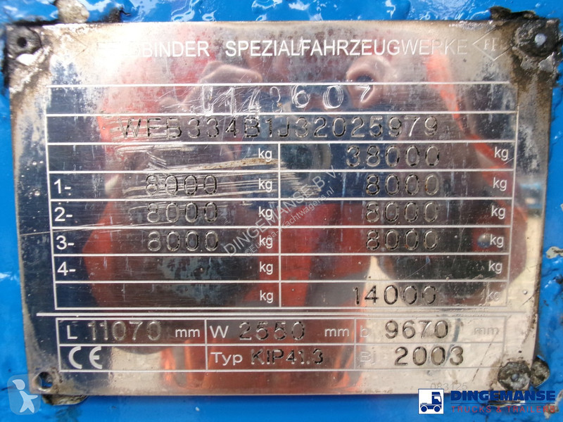Semiremorca Feldbinder Powder tank alu 41 m3...