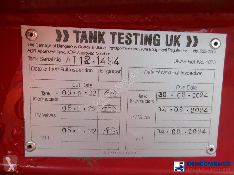 Félpótkocsi  Fuel tank alu 42.8 m3 / 6 comp + pump