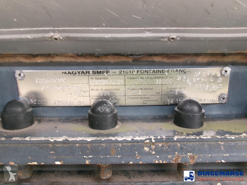 Semi reboque Magyar Bitumen tank inox 32 m3 / 1...