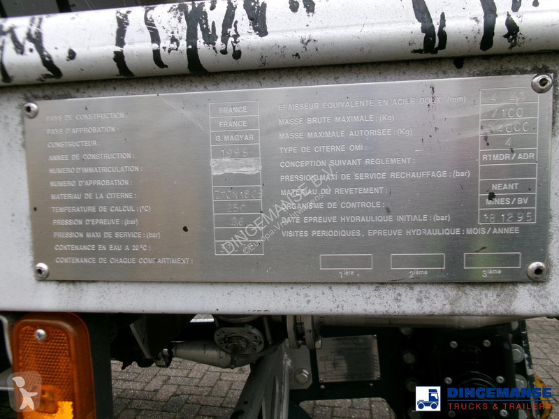 Semiremorca Magyar Bitumen tank inox 32 m3 / 1...