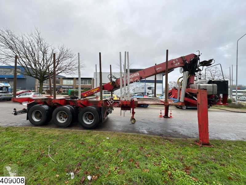 نصف مقطورة Billaud Chassis Wood transport,...