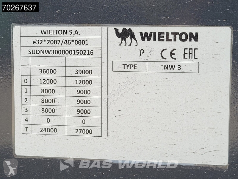 Semitrailer Wielton NW-3 NEW 55m3 Liftachse HARDOX