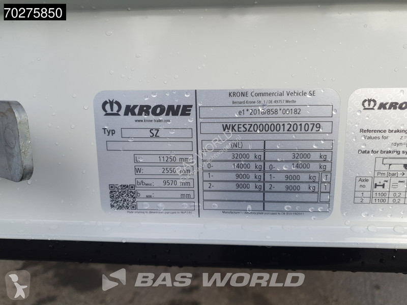 Semitrailer Krone SZ NEW Kooiaap City...