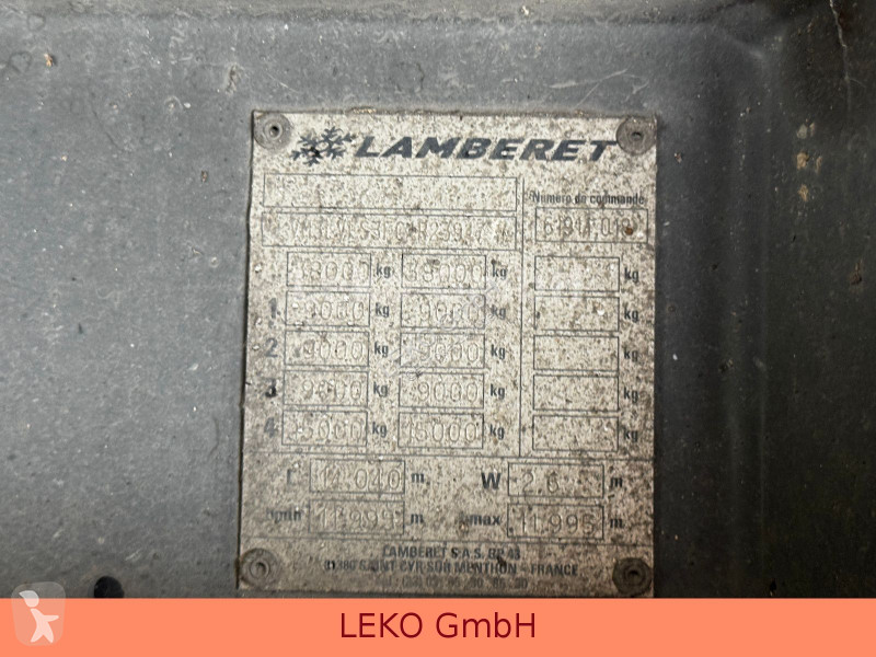 نصف مقطورة Lamberet Mit Carrier Vec 1850Mt