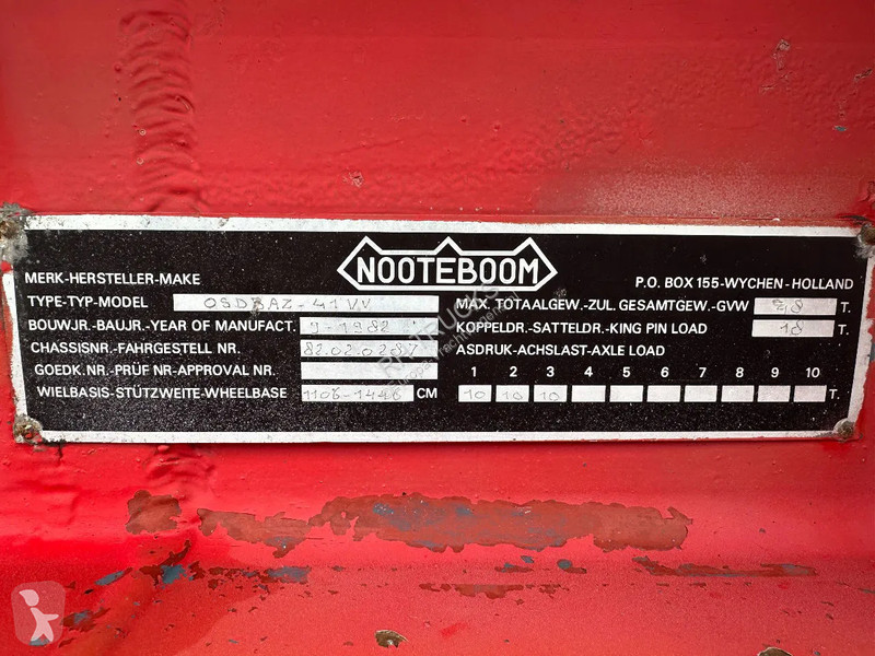 Semitrailer Nooteboom BAZ-41-VV 3,3 METER...