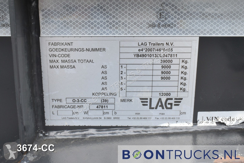 Semitrailer LAG O-3-CC A9 | 20ft TIPPING...