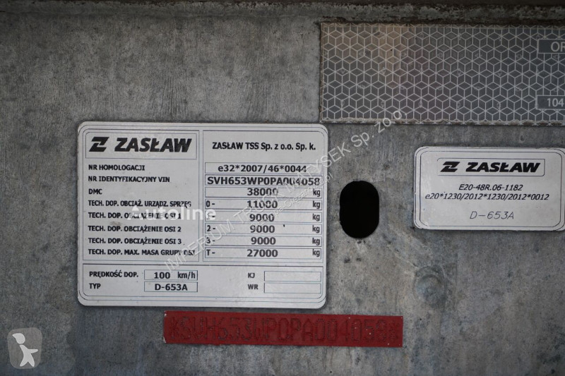 Sættevogn Zasław D-653A