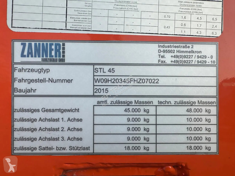 Semi reboque  STL 45, 2 AXLE FORCED...