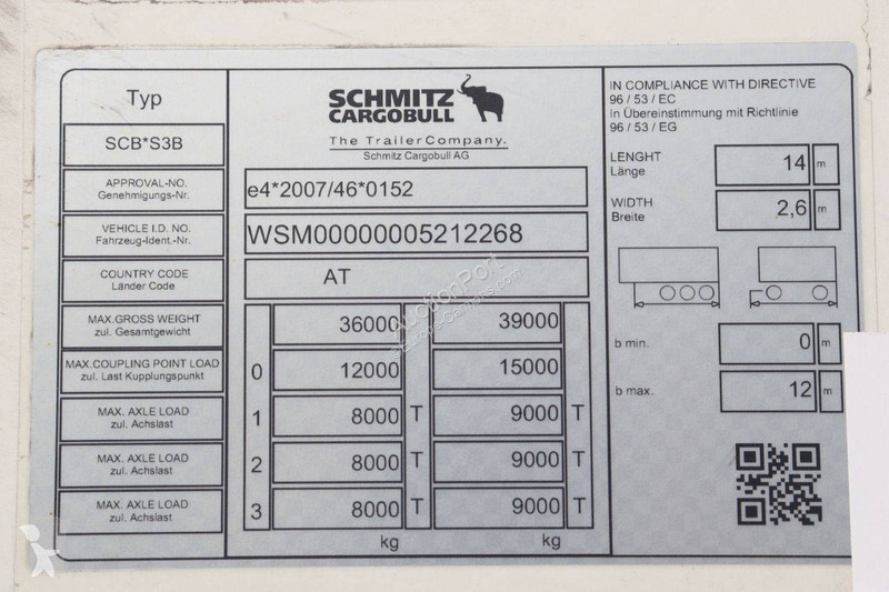 Semirremolque Schmitz Cargobull SCB*S3B
