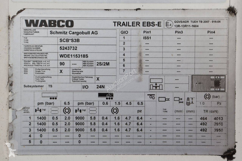 Oplegger Schmitz Cargobull SCB*S3B
