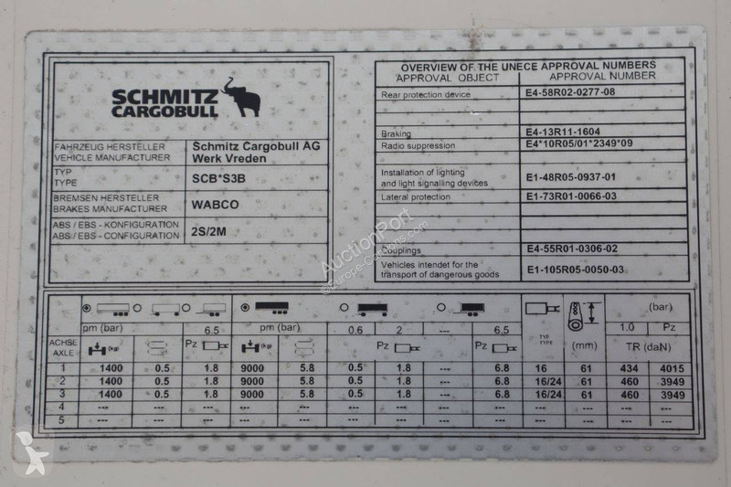 Semirremolque Schmitz Cargobull SCB*S3B