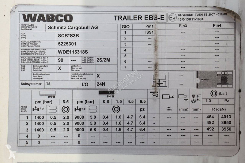 Oplegger Schmitz Cargobull SCB*S3B