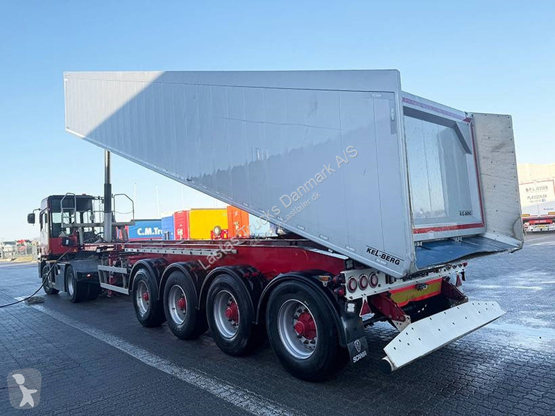 Semi remorque Kel-Berg Tipper / Alukastenmulde...