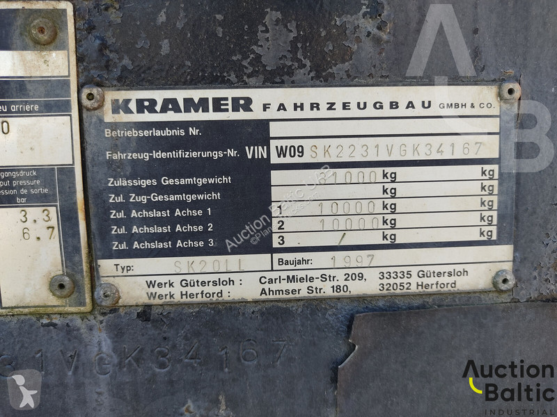 نصف مقطورة Krämer KS 20LL