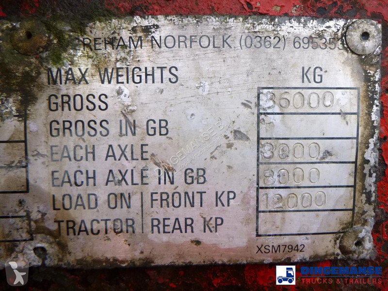 Semirremolque  Food tank inox 30 m3 / 1 comp