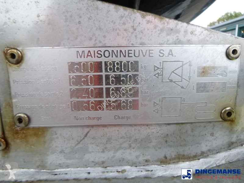 نصف مقطورة Maisonneuve Bitumen tank inox 35 m3...