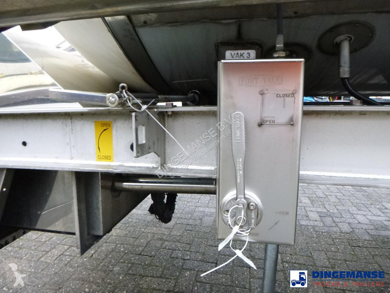 نصف مقطورة Van Hool Food tank inox 62 m3 / 3 comp