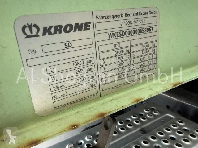 Oplegger Krone Mega / Edscha / Liftachse