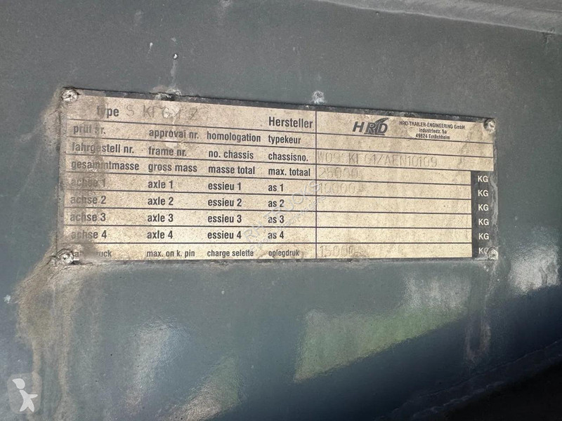 نصف مقطورة HRD SKFG BPW AXLE + CARRIER VECTOR...