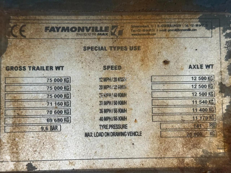 Semiremorca Faymonville STN-4AU EXTENDABLE 4,82...