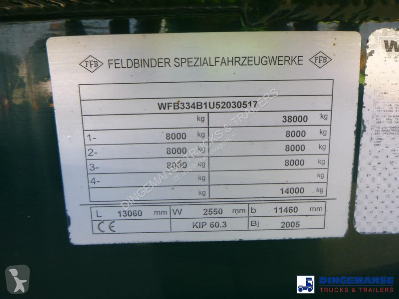 Semirremolque Feldbinder Powder tank alu 60 m3...