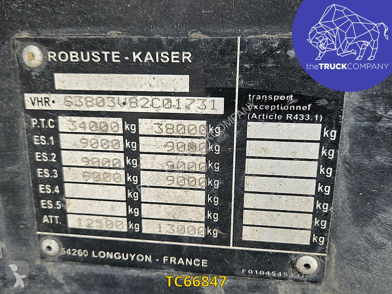 نصف مقطورة Kaiser benne transport ferrail