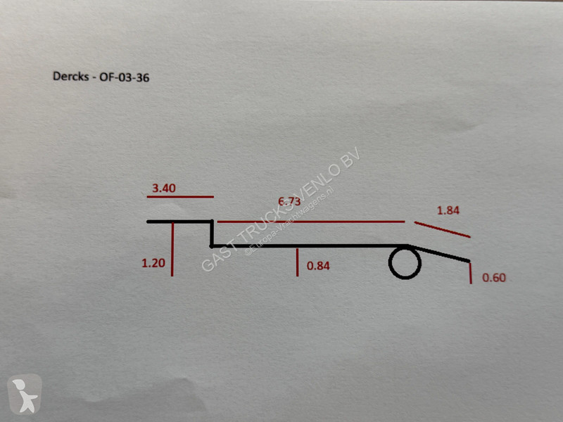 نصف مقطورة  Enkel-As Semi Dieplader BPW-Axle...