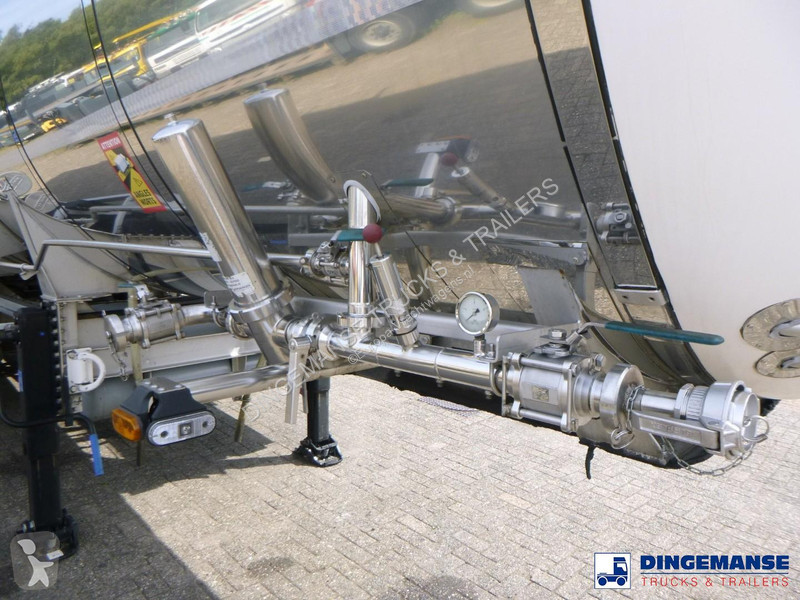 نصف مقطورة Van Hool Food tank inox 28 m3 / 1 comp
