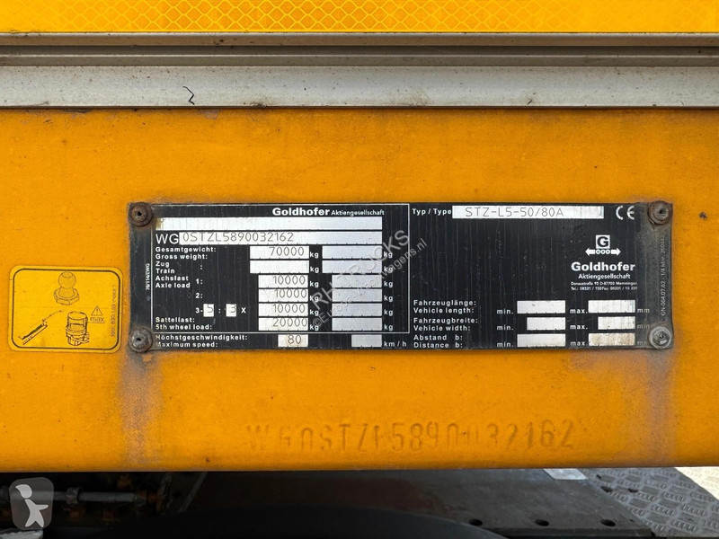 نصف مقطورة Goldhofer STZ-L5-50/80A 8,1M...