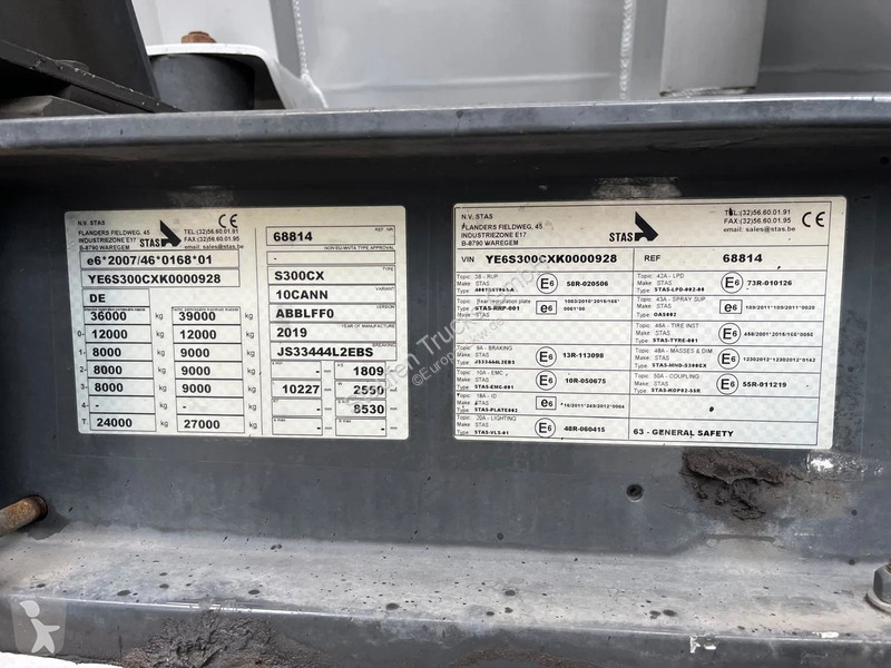 Semitrailer Stas S300CX*55 m³*Getreide Kipper...
