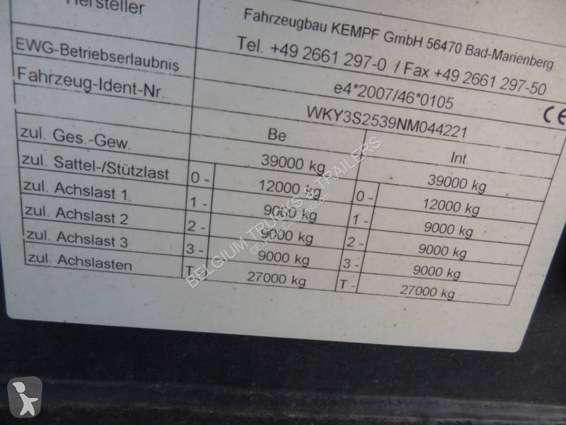 Kempf fosse a bobine semi-trailer