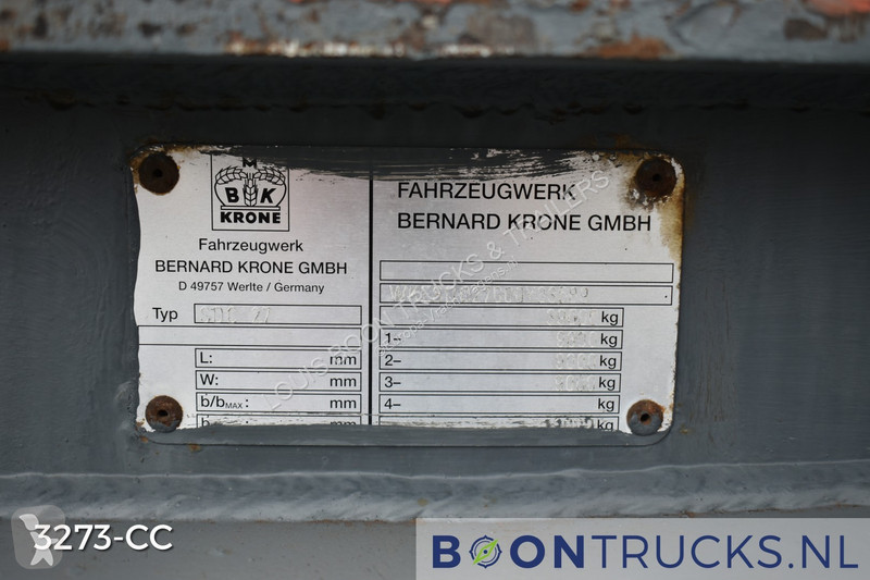 Semitrailer Krone C 27 FIXED | 2x20-30-40ft HC...