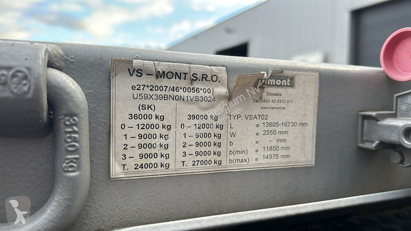 Semiremorca VS-Mont VSAT02 (BELGIAN TRAILER IN...