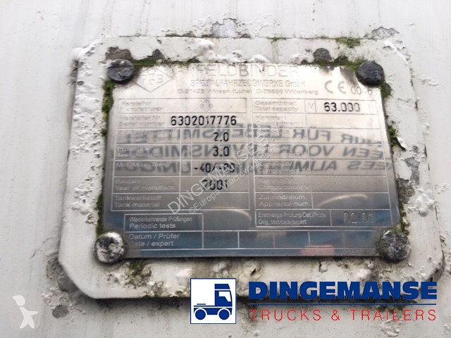 Semi reboque Feldbinder Powder tank alu 63 m3...
