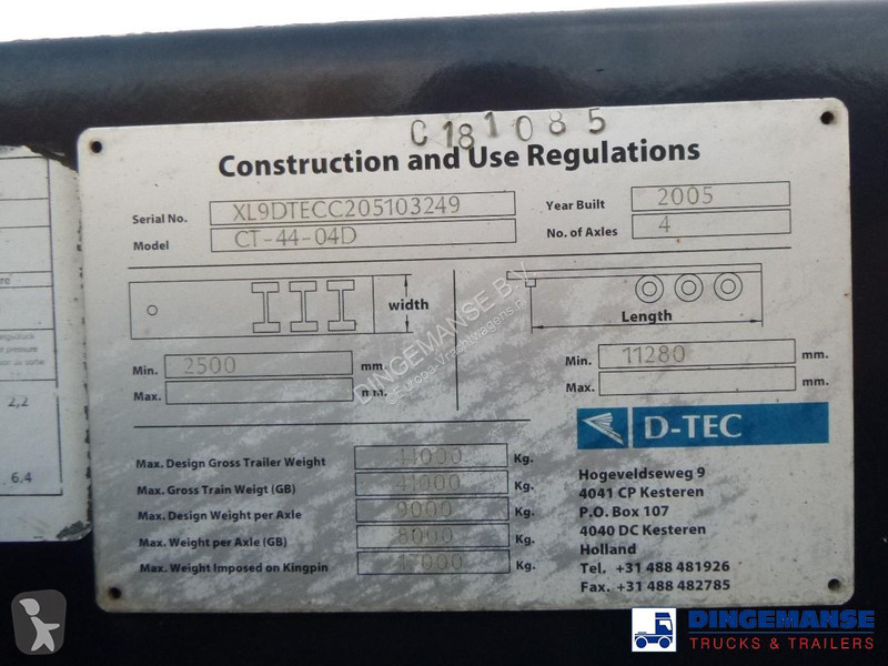 Semiremorca D-TEC 4-axle container combi...