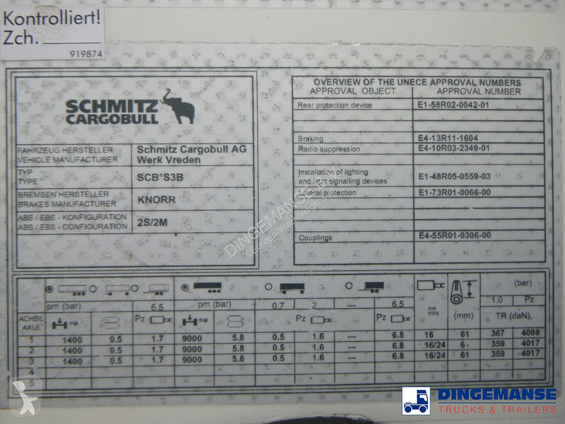 Semiremorca Schmitz Cargobull Frigo trailer +...