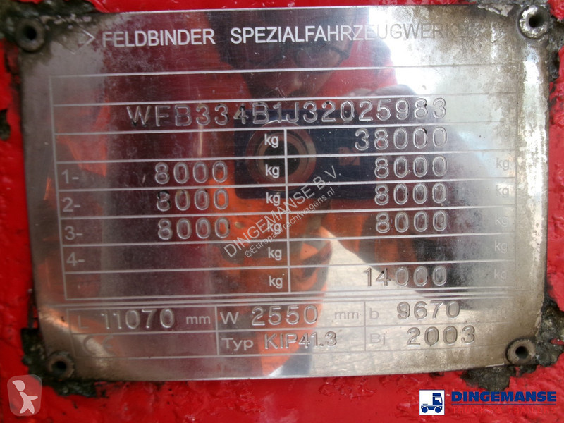 Semi reboque Feldbinder Powder tank alu 41 m3...