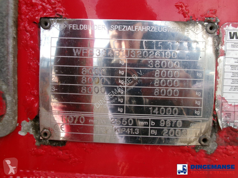 Semi reboque Feldbinder Powder tank alu 41 m3...