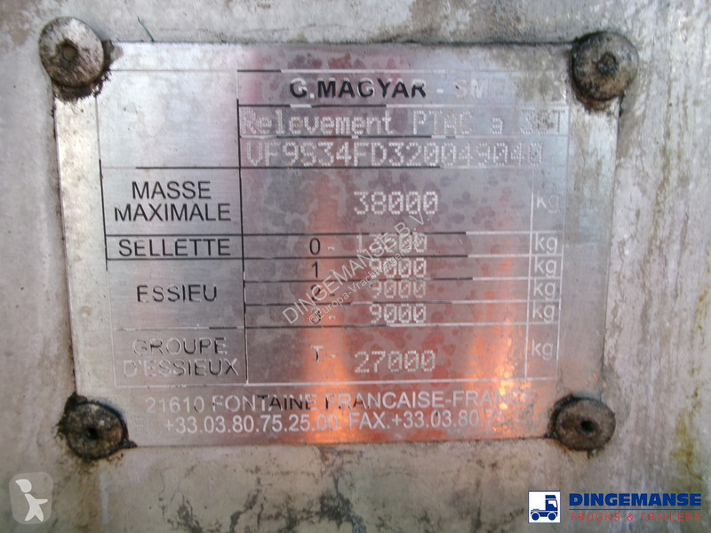 Semiremorca Magyar Bitumen tank inox 29.5 m3 /...