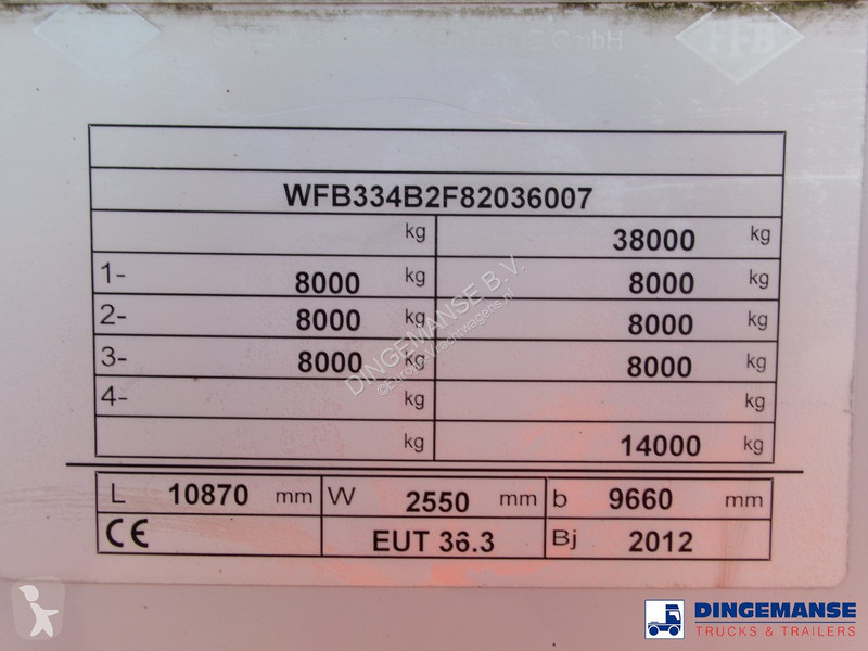 Semiremorca Feldbinder Powder tank alu 36 m3 /...