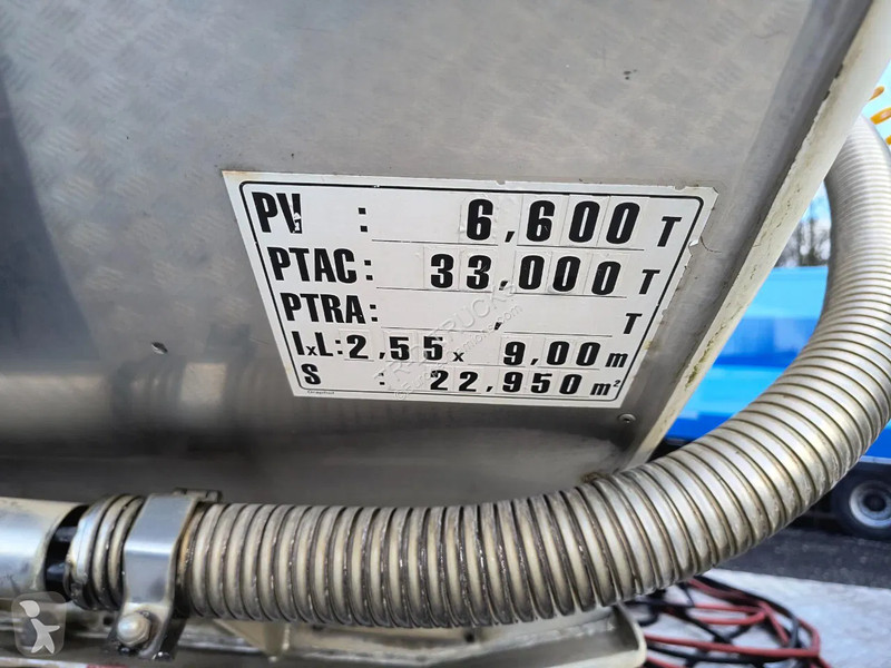 Oplegger Maisonneuve 25000L INSULATED INOX TANK