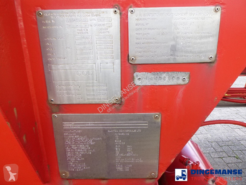 Semiremorca Clayton Gas tank steel 31.8 m3 (low...