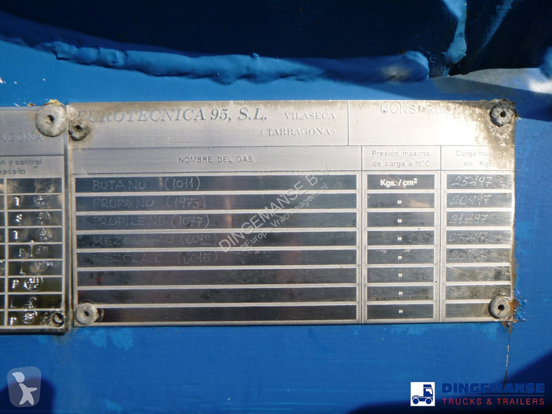 Semirimorchio  Gas tank steel LPG 49.9 m3 / 1comp